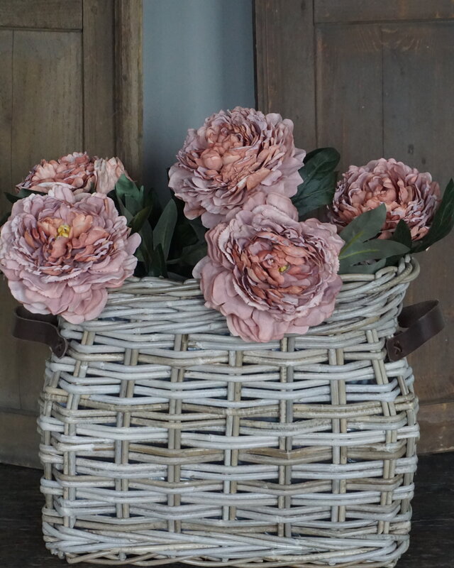 Rene Houtman Vensterbank Mand | Rotan | Small | H37 x B44 x D25 cm