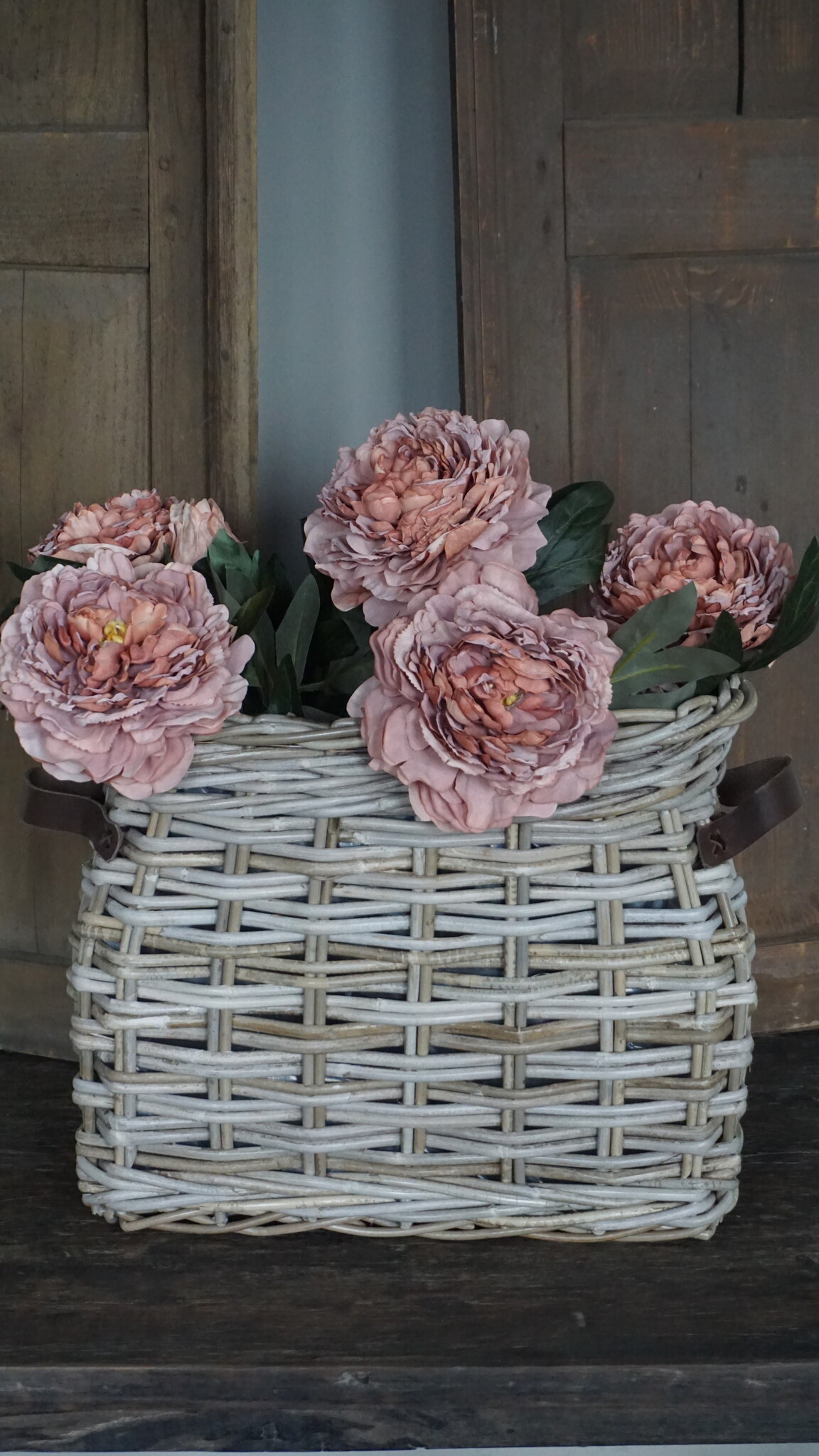 Rene Houtman Vensterbank Mand | Rotan | Small | H37 x B44 x D25 cm
