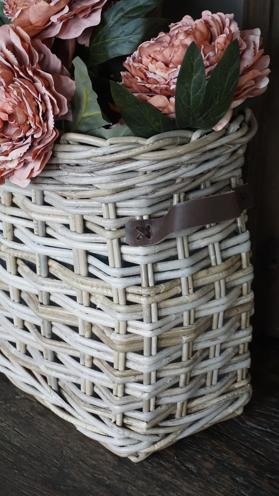 Rene Houtman Vensterbank Mand | Rotan | Small | H37 x B44 x D25 cm