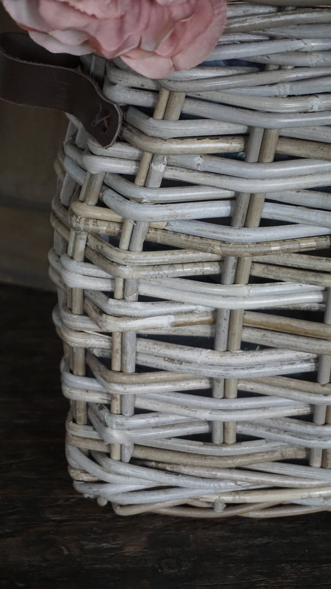 Rene Houtman Vensterbank Mand | Rotan | Small | H37 x B44 x D25 cm