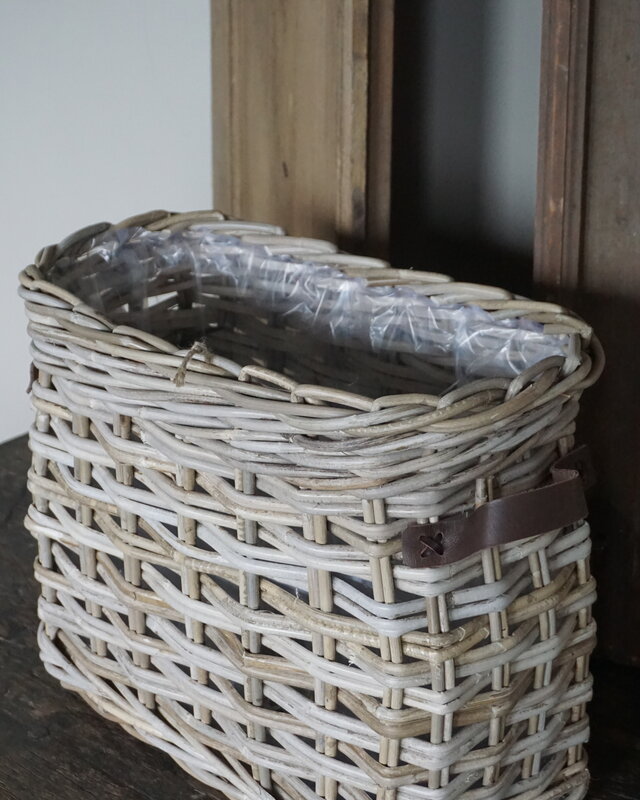 Rene Houtman Vensterbank Mand | Rotan | Small | H37 x B44 x D25 cm