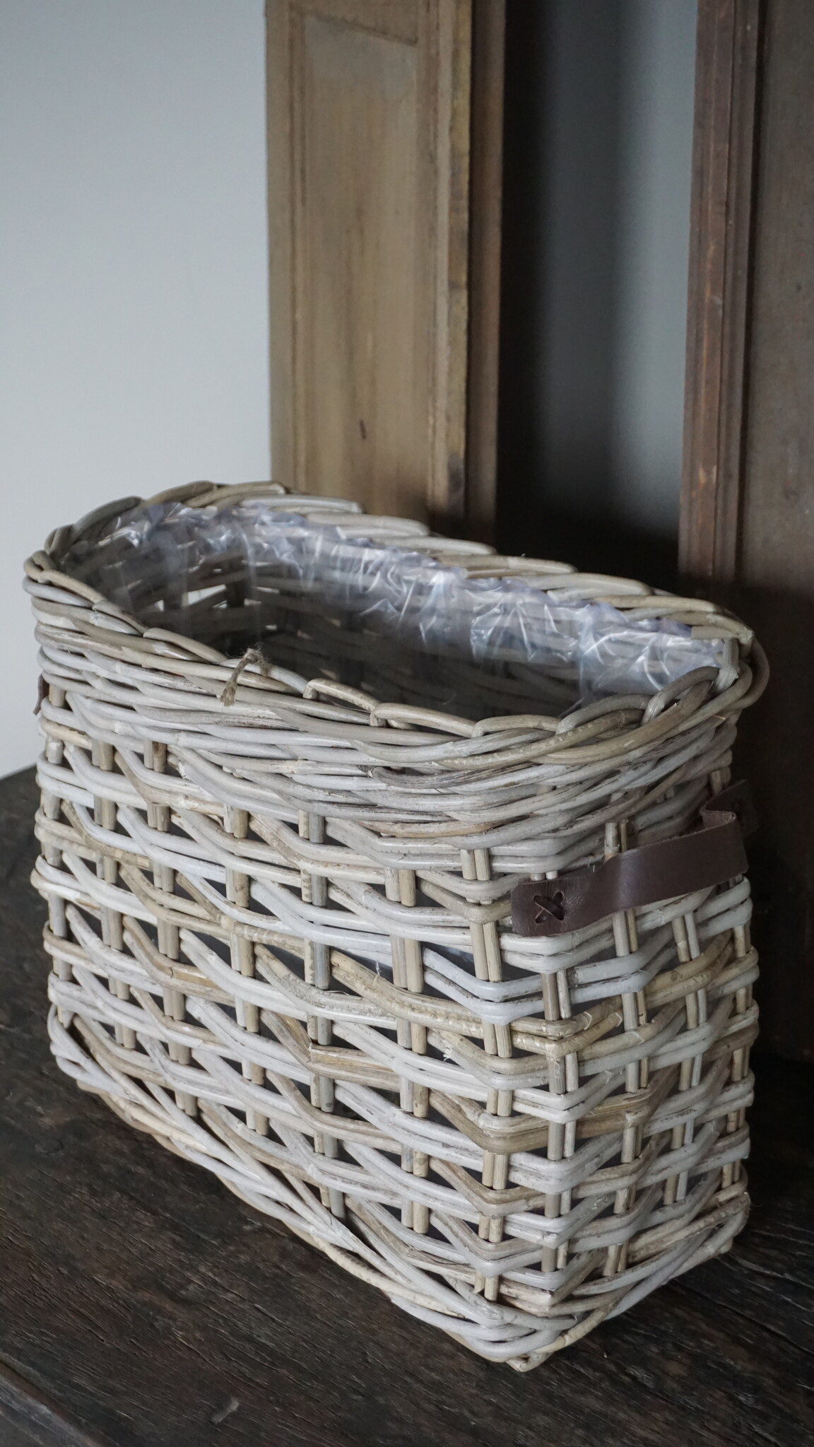 Rene Houtman Vensterbank Mand | Rotan | Small | H37 x B44 x D25 cm
