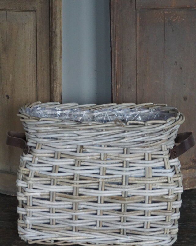 Rene Houtman Vensterbank Mand | Rotan | Small | H37 x B44 x D25 cm