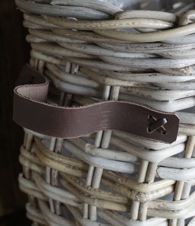 Rene Houtman Vensterbank Mand | Rotan | Small | H37 x B44 x D25 cm