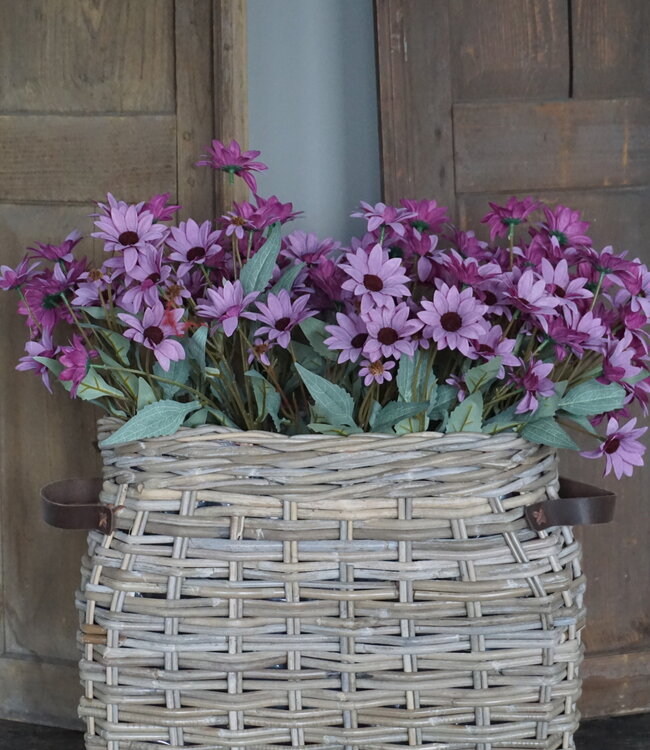 Rene Houtman Vensterbank Mand | Rotan | Medium | H40 x B45 x D17 cm