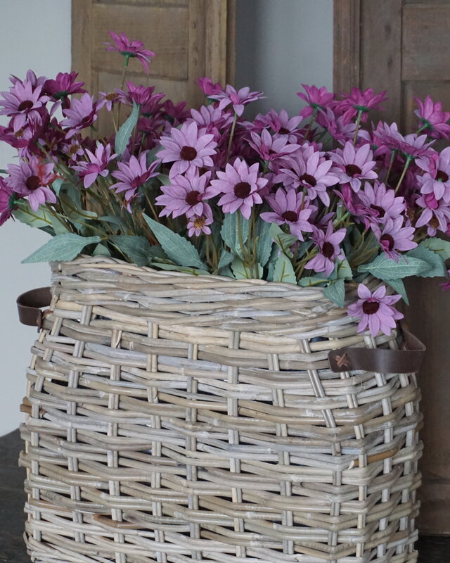 Rene Houtman Vensterbank Mand | Rotan | Medium | H40 x B45 x D17 cm