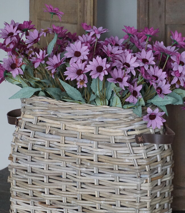 Rene Houtman Vensterbank Mand | Rotan | Medium | H40 x B45 x D17 cm