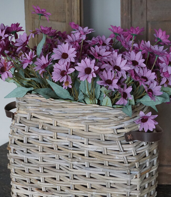 Rene Houtman Vensterbank Mand | Rotan | Medium | H40 x B45 x D17 cm