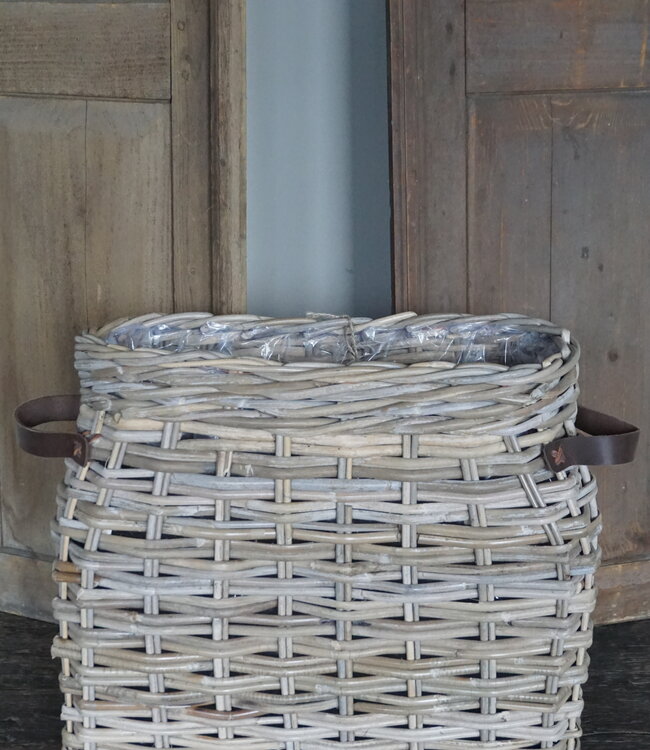 Rene Houtman Vensterbank Mand | Rotan | Medium | H40 x B45 x D17 cm