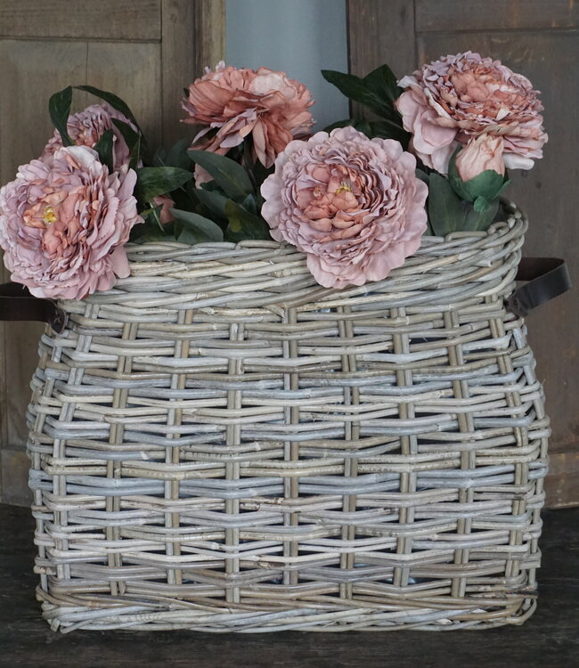 Rene Houtman Vensterbank Mand | Rotan | Large | H43 x B53 x D32 cm