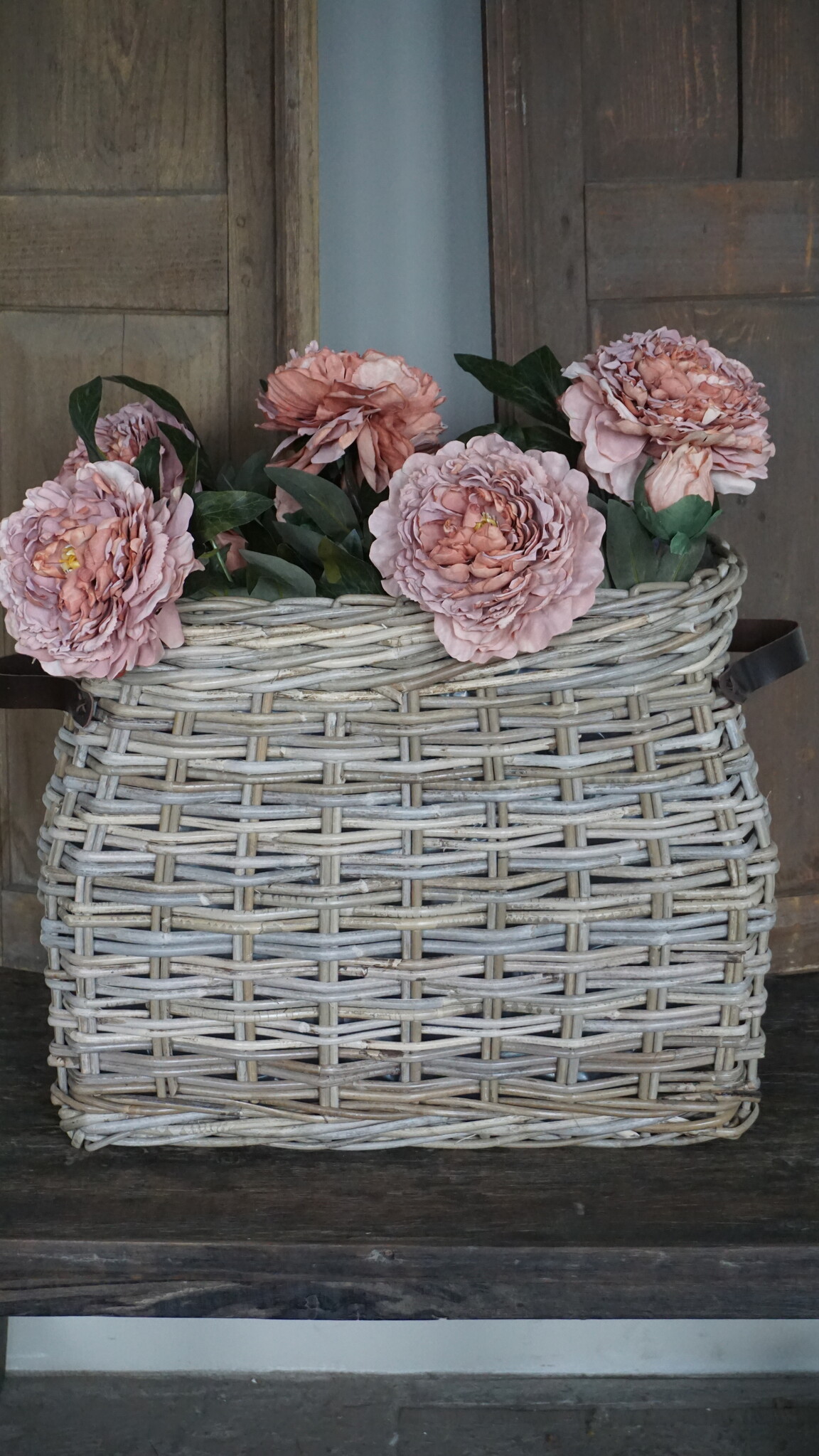 Rene Houtman Vensterbank Mand | Rotan | Large | H43 x B53 x D32 cm