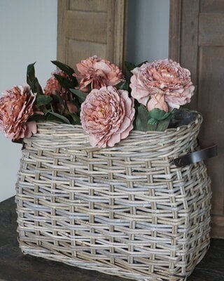 Rene Houtman Vensterbank Mand | Rotan | Large | H43 x B53 x D32 cm