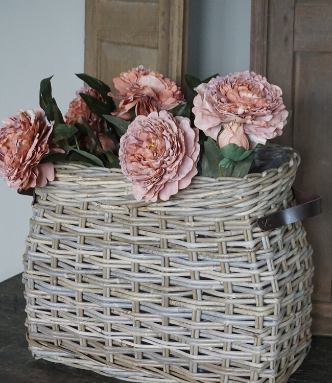 Rene Houtman Vensterbank Mand | Rotan | Large | H43 x B53 x D32 cm