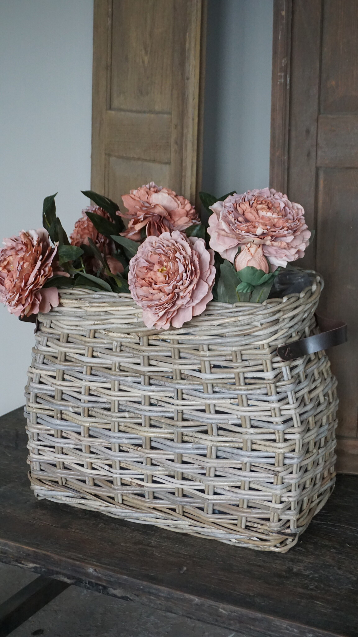 Rene Houtman Vensterbank Mand | Rotan | Large | H43 x B53 x D32 cm