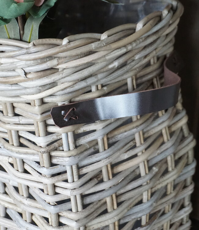 Rene Houtman Vensterbank Mand | Rotan | Large | H43 x B53 x D32 cm