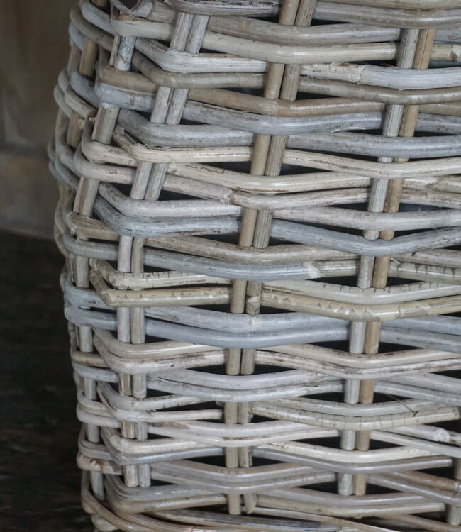 Rene Houtman Vensterbank Mand | Rotan | Large | H43 x B53 x D32 cm