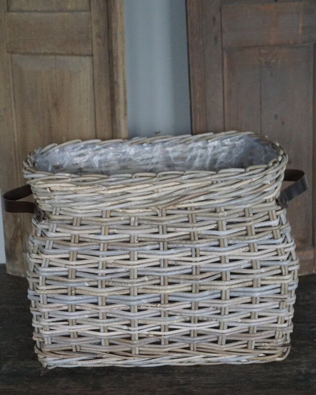 Rene Houtman Vensterbank Mand | Rotan | Large | H43 x B53 x D32 cm