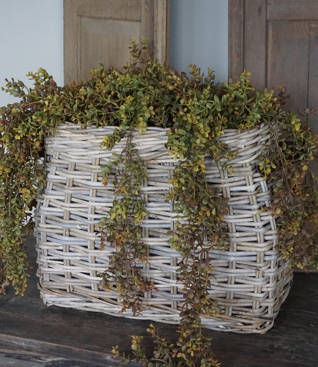 Rene Houtman Vensterbank Mand | Rotan | Large | H43 x B53 x D32 cm