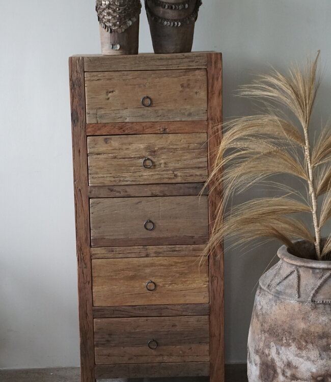 Rene Houtman Ladenkast Barrano 51x34x122 cm 5 lades