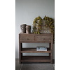 Sidetable Wandtafel Oud Hout 2 Lades L100xD38xH90 cm