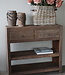 Rene Houtman Sidetable Wandtafel Oud Hout 2 Lades L100xD38xH90 cm