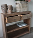 Rene Houtman Sidetable Wandtafel Oud Hout 2 Lades L100xD38xH90 cm