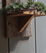 Rene Houtman Wand Kaarshouder Larix Hout Set - Console + Windlicht + Kaarshouder + Kransje
