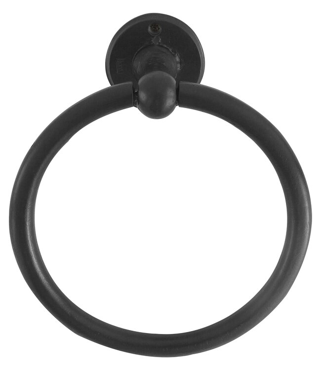 Dauby Handdoekring Verouderd IJzer | Zwart