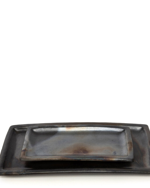 Bazar Bizar The Burned Sushi Bord - Zwart - L36 x B17 cm