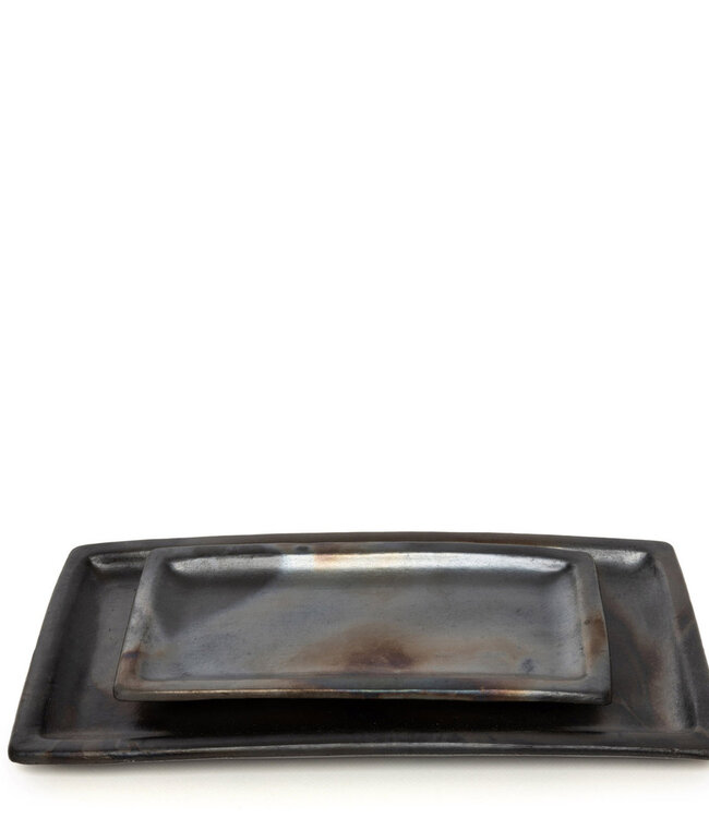 Bazar Bizar The Burned Sushi Bord - Zwart - L36 x B17 cm