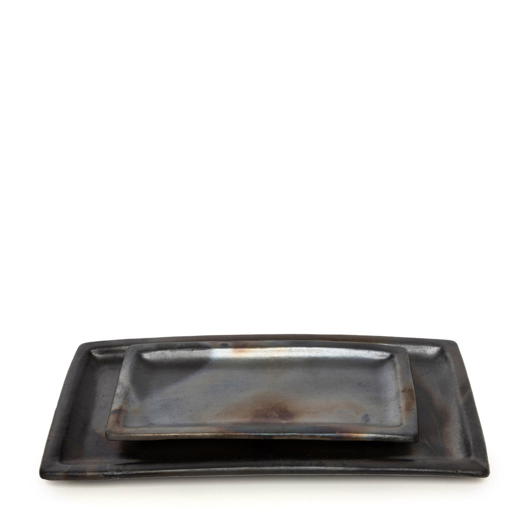 Bazar Bizar The Burned Sushi Bord - Zwart - L36 x B17 cm