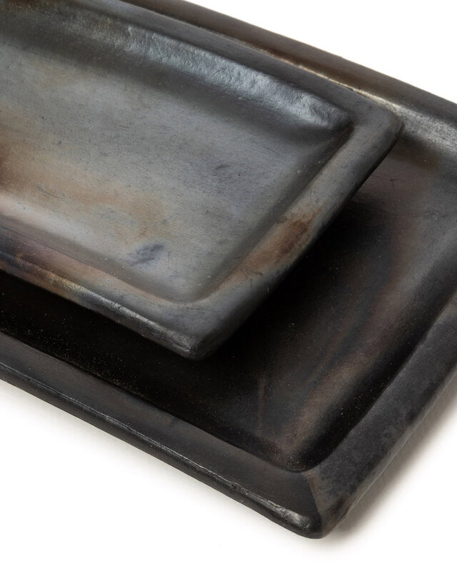 Bazar Bizar The Burned Sushi Bord - Zwart - L36 x B17 cm