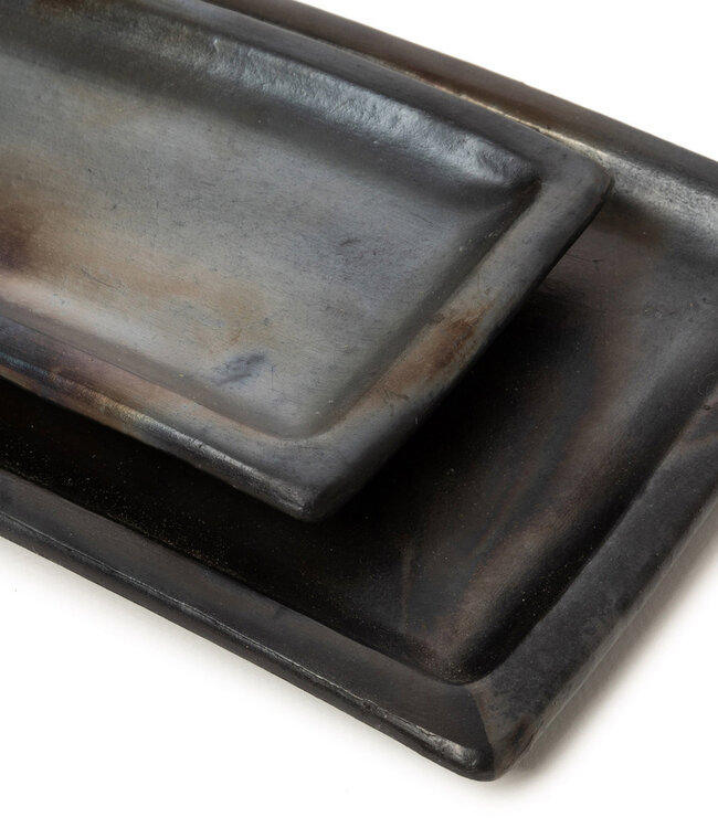 Bazar Bizar The Burned Sushi Bord - Zwart - L36 x B17 cm