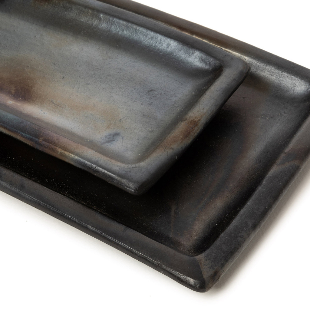 Bazar Bizar The Burned Sushi Bord - Zwart - L36 x B17 cm