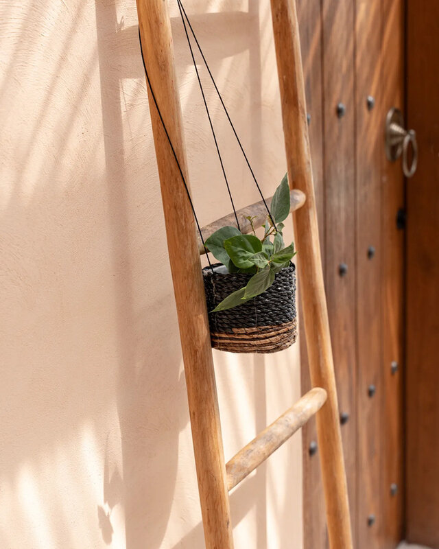 Bazar Bizar De Bananen Plantenhanger - Natuurlijk Zwart - S