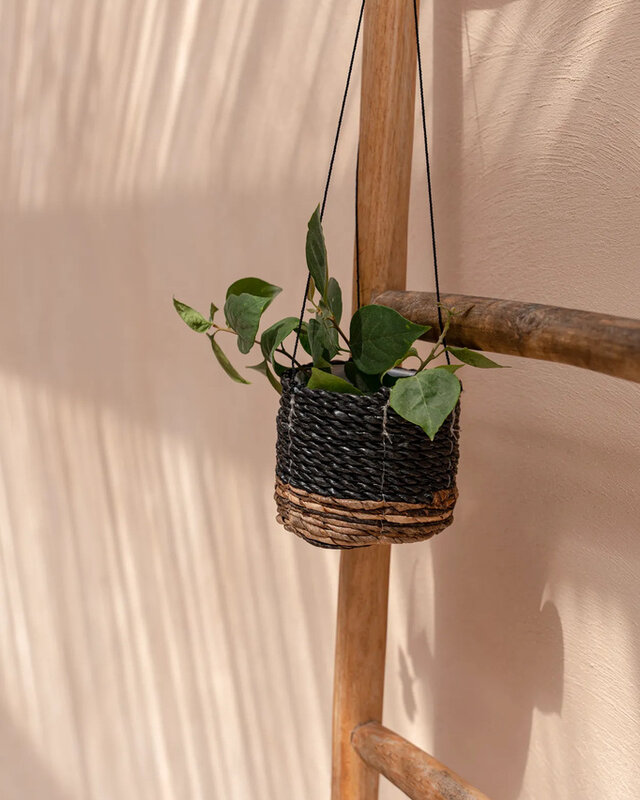 Bazar Bizar De Bananen Plantenhanger - Natuurlijk Zwart - S