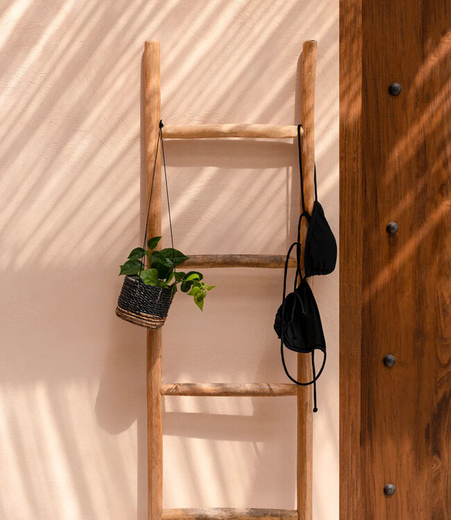 Bazar Bizar De Bananen Plantenhanger - Natuurlijk Zwart - S