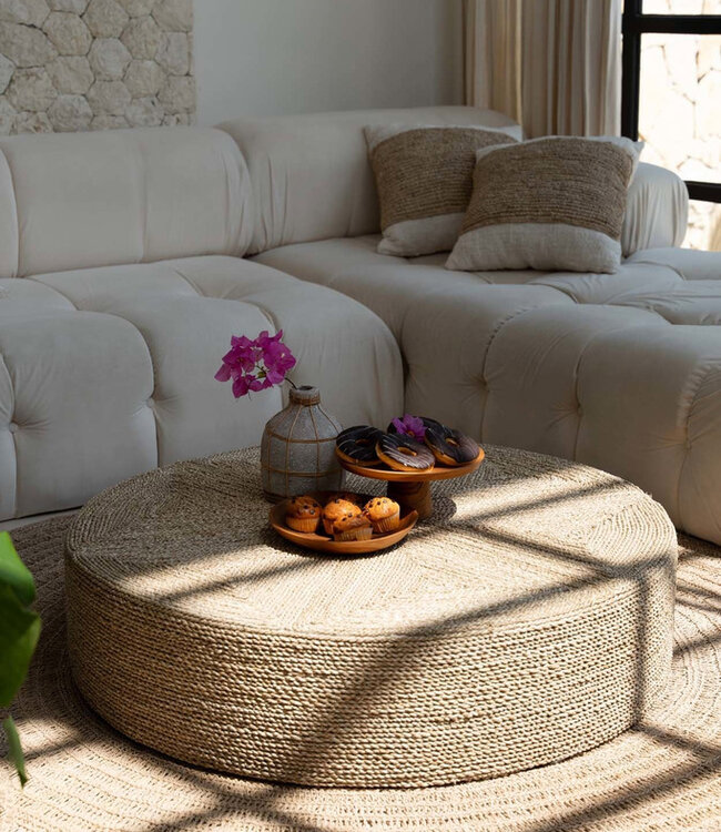 Bazar Bizar De Grote Poef - Naturel