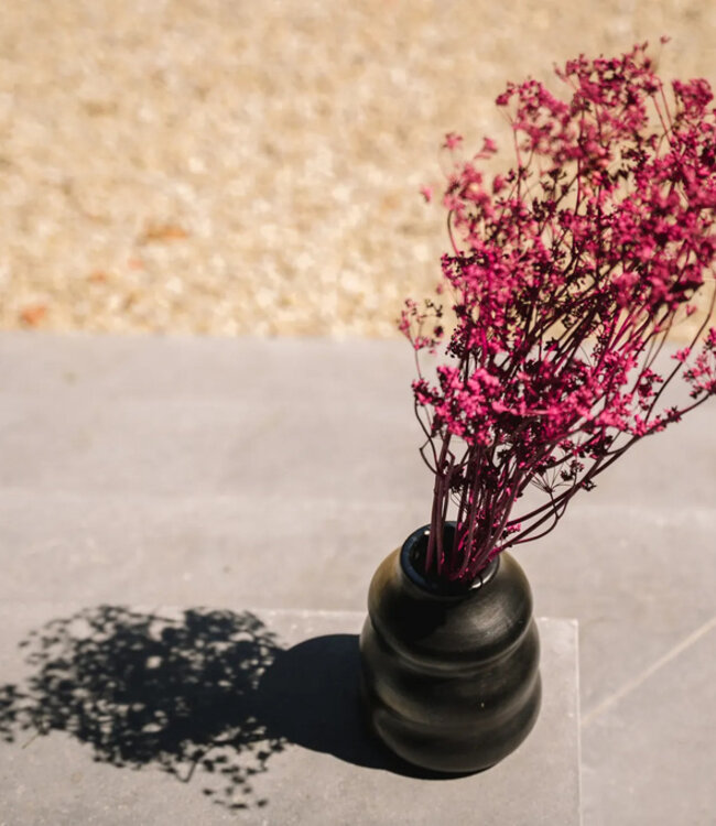 Bazar Bizar Burned Vaas | Zwart | H17 x B13 x D6 cm