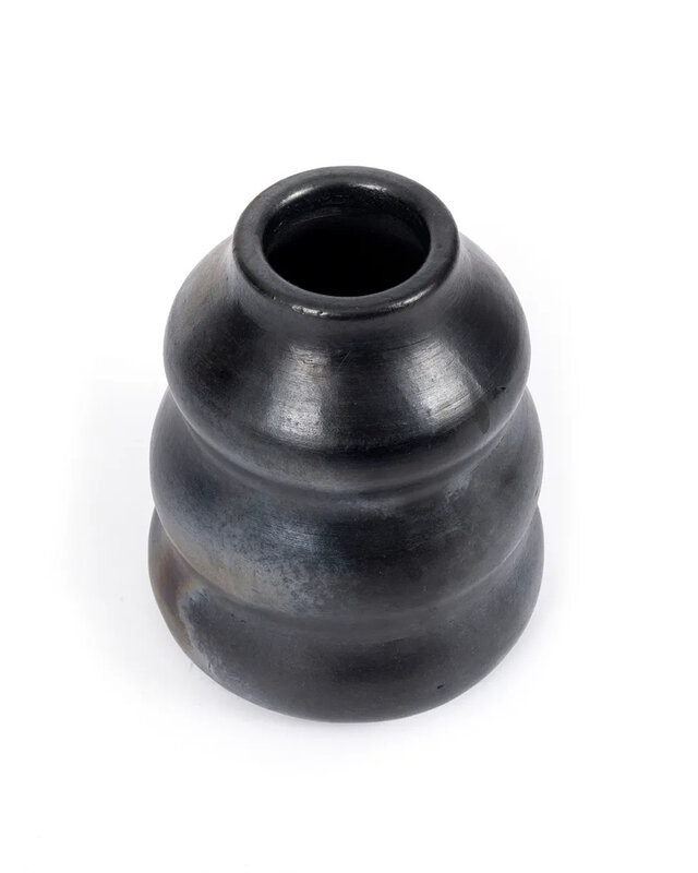 Bazar Bizar Burned Vaas | Zwart | H17 x B13 x D6 cm