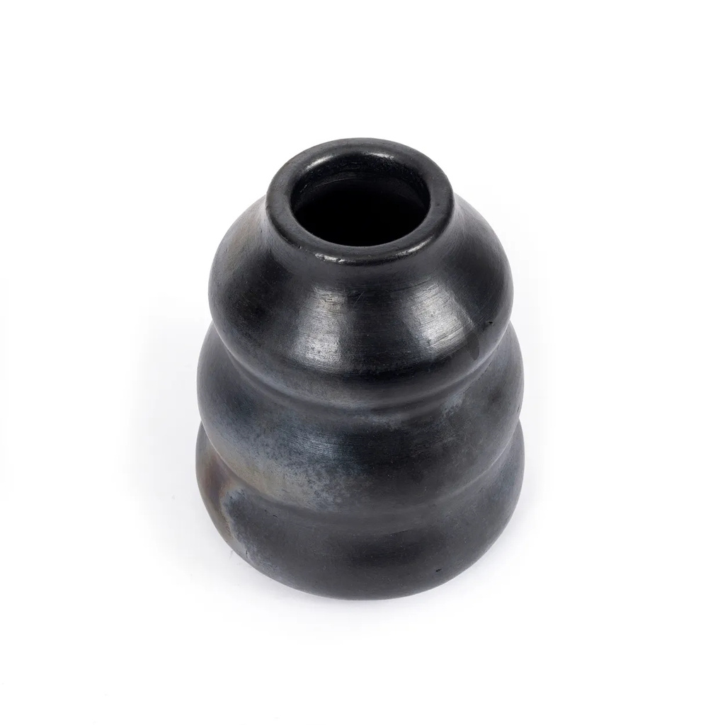 Bazar Bizar Burned Vaas | Zwart | H17 x B13 x D6 cm