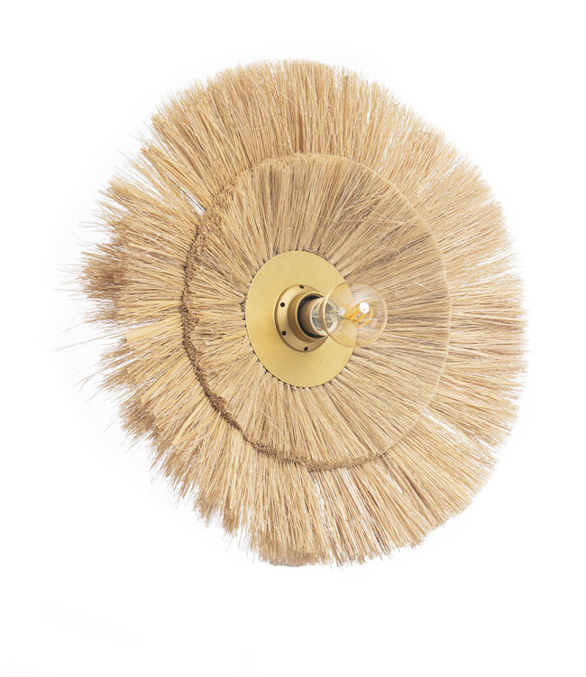 Bazar Bizar De Double Trouble Muurlamp - Naturel Goud - M