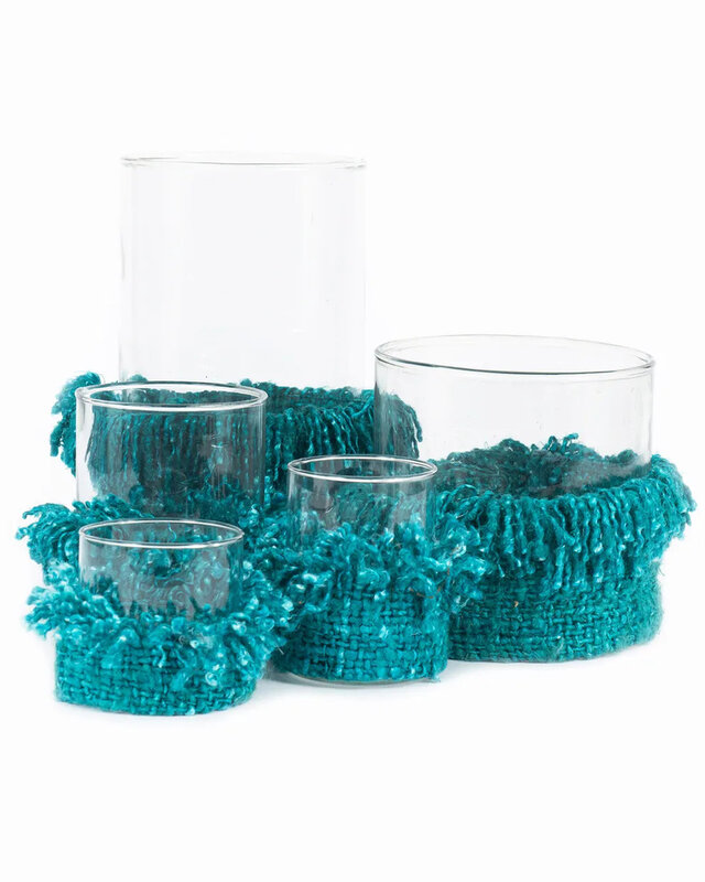 Bazar Bizar De Oh My Gee Kaarsenhouder - Aqua - XL