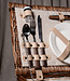 PTMD Picknickmand 2-Persoons Bruin Riet - Compleet - Koeltas