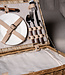 PTMD Picknickmand 2-Persoons Naturel Riet - Compleet - Koeltas