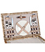 PTMD Picknickmand 2-Persoons Naturel Riet - Compleet - Koeltas
