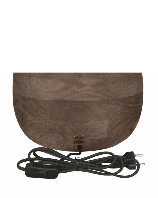 PTMD Tafellamp Volledig Mangohout Bruin L64xB38 Cm