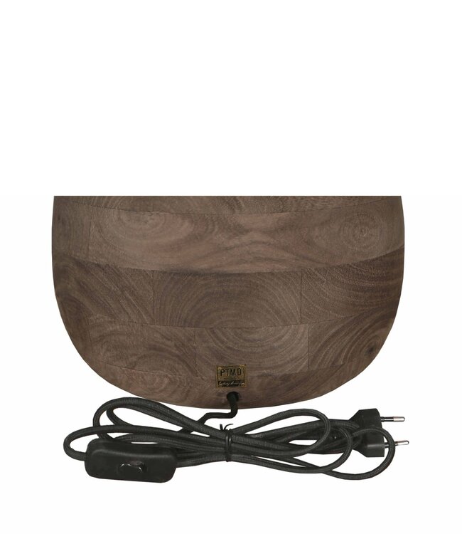 PTMD Tafellamp Volledig Mangohout Bruin L64xB38 Cm