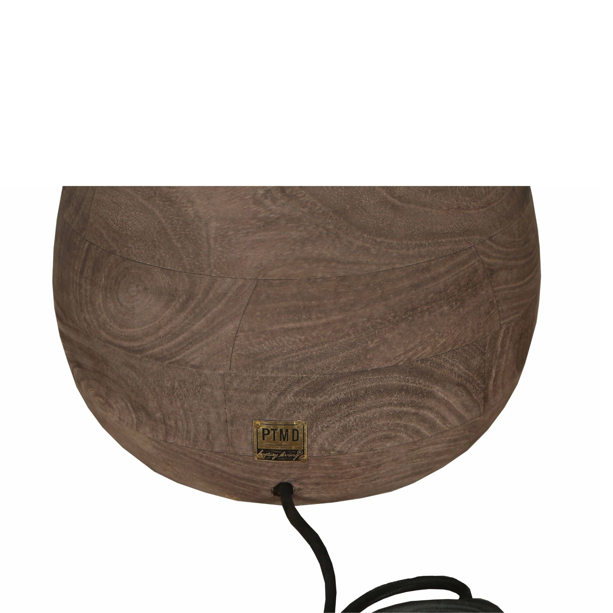 PTMD Tafellamp Volledig Mangohout Bruin L49xB30 Cm