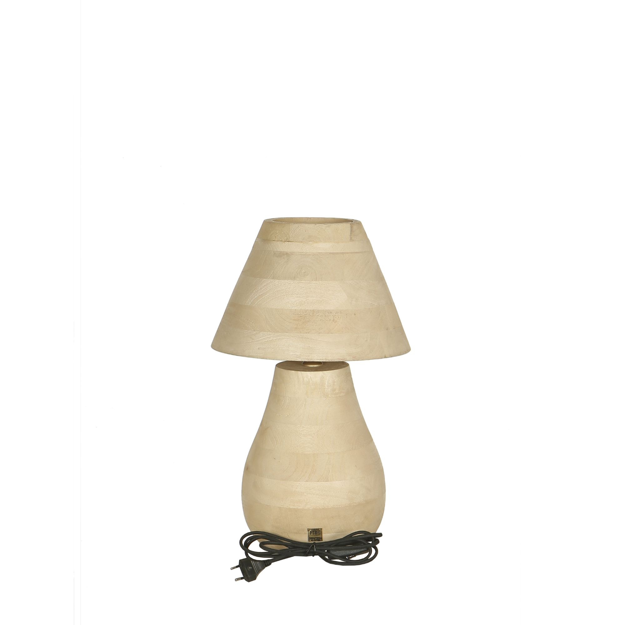 PTMD Tafellamp Volledig Mangohout Naturel L49xB30 Cm